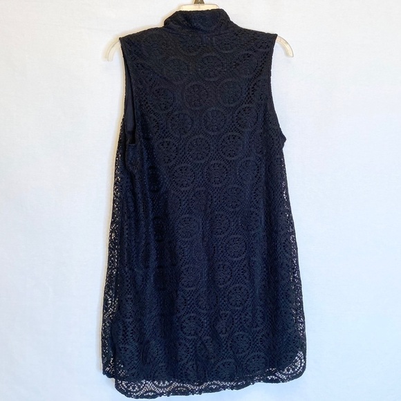 FADED GLORY Collar Lace Dress Lined Dressy Career - Picture 3 of 5